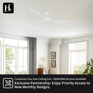 56-inch Vintage-Style Quiet 3-Blade White Ceiling Fan with 3 Speeds and <b>Pull</b> Chain - Product Image 5