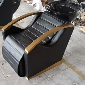 Modern Hair Salon Shampoo Bowl Massage Shampoo Chair Salon Furniture Backwash Units Hair Washing Chair with Basin - Product Image 4