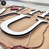 Lettres lumineuses LED rétroéclairées en acier inoxydable à suspendre/murales – Personnalisables en taille et couleur pour la décoration et l'éclairage