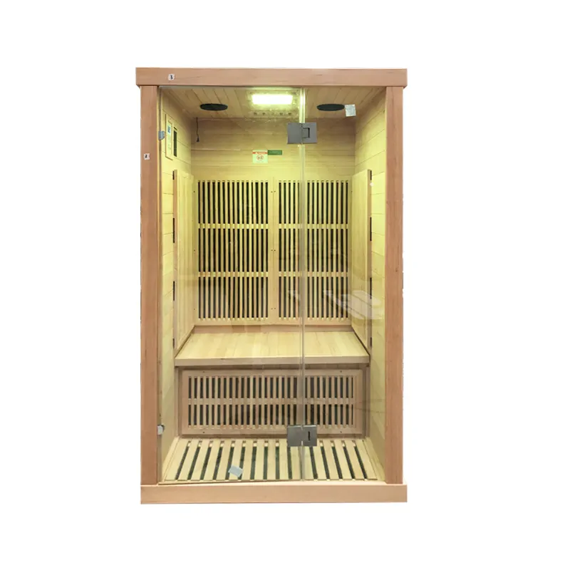 Smartmak lüks düşük fiyat taşınabilir uzak kızılötesi Sauna kuru ozon 2 kişi kapalı Sauna