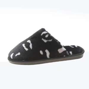 Autumn Fashion Casual Home for Slippers with Fur Style Soft Cotton Fabric Lining Warm Breathable for Winter Beauty Cotton for - Product Image 5