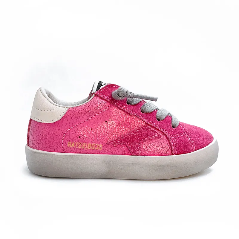 Scarpe per bambini piatte e traspiranti per ragazze stile sportivo calzature per neonato all'ingrosso Star Casual Kids designer Shoes