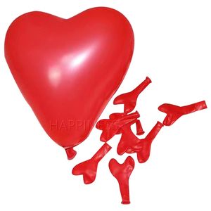 Paquete de 100 globos de látex con forma de Hearl de amor rojo de 5 "para el Día de San Valentín, decoración de arco de boda, Cumpleaños de Niños - Product Image 3