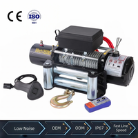 Treuil électrique étanche toutes saisons avec protection contre les surcharges du moteur 12V 24V DC et freinage à coupure de courant pour modification tout-terrain de SUV