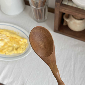 Holz kaffee Rühr löffel Japanischer Wellen griff Lang griff löffel für Tee Latte Dessert - Product Image 4