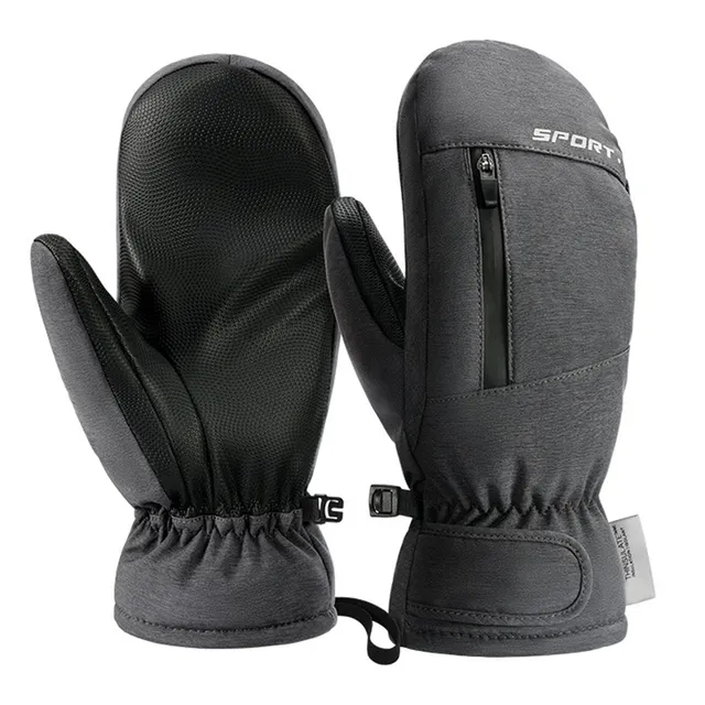 1 paio di guanti da neve per il freddo antivento TouchScreen guanti caldi per bicicletta guanti da ciclismo con dita intere per sci escursionismo corsa