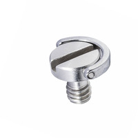 Camera-accessoires groothandel verborgen camera schroef, ronde kop roestvrij staal camera verborgen D-ring schroef statief accessoires