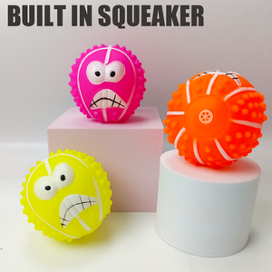 Üretici Toptan Satış Eko Dostu Tavuk Gözü Topu Köpek Çiğneme Oyuncağı Ses Çıkaran Top Sevimli Karikatür Çivili İnteraktif Diş Temizleyici - Product Image 3