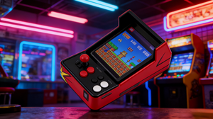 Console de jeu d'arcade rétro miniature durable, longue durée de vie de la batterie, parfaite pour le divertissement familial - Product Image 2