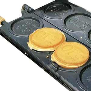 Commercial Pancake <strong>Machine</strong> with Custom Mold Factory Customization <strong>Pattern</strong> Carved by CNC Cheese Coin Bread Waffle Makers - Product Image 2