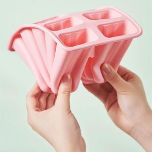 Moule à crème glacée Popsicle en gros avec poignée personnalisée bacs à glaçons en silicone réutilisables à dégagement facile - Product Image 6