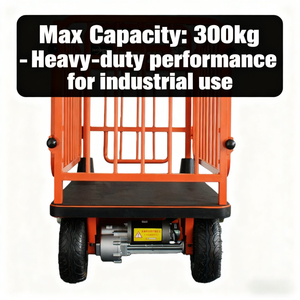 Chariot à plate-forme à main électrique d'une capacité maximale de 300kg avec une puissance de moteur de 300W pour les opérations de <span class=keywords><strong>transport</strong></span> de marchandises industrielles - Product Image 3