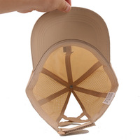 Casquette de baseball personnalisée à 6 panneaux avec logo en caoutchouc PVC, séchage rapide, en polyester imperméable, vente en gros pour hommes