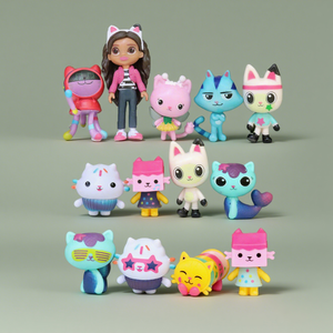 Accesorio <span class=keywords><strong>de</strong></span> <span class=keywords><strong>Casa</strong></span> <span class=keywords><strong>de</strong></span> <span class=keywords><strong>Muñecas</strong></span> con Diseño <span class=keywords><strong>de</strong></span> Gato Kawaii, Figura <span class=keywords><strong>de</strong></span> Animal en Miniatura, Adorno para Cupcakes, Artículos para Fiestas - Product Image 1