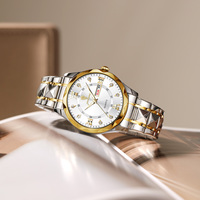 Montre pour homme Gohuos 8801, design minimaliste, cadran romain, acier inoxydable, aiguilles lumineuses, étanche 30 m, montres tendance