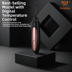 PAKISS Wholesale Rechargeable USB Plastic <b>Mini</b> Heated Beauty <b>Eyelash</b> <b>Curler</b> with Naturally Ironing Long Lasting Clip - Product Image 4