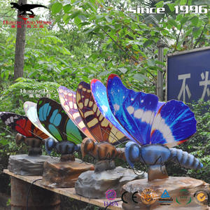 Animatronic <span class=keywords><strong>Butterfly</strong></span> Custom ized Schmetterling Replik Garten Dekor Schmetterling Skulptur Outdoor Riesen Insekten Statue für Park - Product Image 1