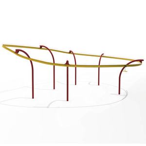 Toboggan à zip pour enfants, certifié TUV, en acier inoxydable/galvanisé, taille personnalisable, pour jardin extérieur, une seule personne - Product Image 4