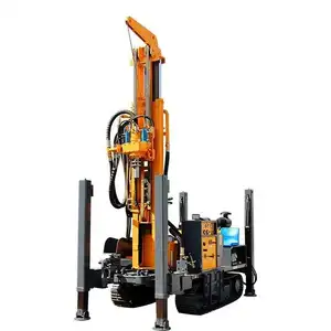 Crawler Mine Drill Rig Machine Homemade Borehole 200 Meter Water Well Drilling Rig