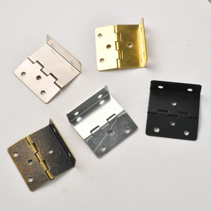 Charnière d'angle droite pour meubles, grande, 43 mm, en fer, à montage en surface, style industriel durable - Product Image 2