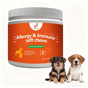 Soporte inmunológico para perros y gatos y alivio de alergias, masticables suaves con calostro bovino e inulina, fórmula alta <span class=keywords><strong>en</strong></span> proteínas sin granos - Product Image 1
