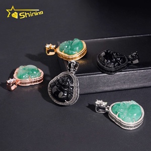 Cá Nhân Ngọc Phật Tượng Iced Ra Moissanite Đồ Trang Sức Mỹ 925 Bạc Hip Hop Mặt Dây Chuyền - Product Image 5