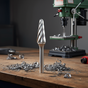 Fraise rotative conique à tête sphérique Ttake Ab8700, diamètre 3 mm, longueur 14 mm, coupe Z6 pour le meulage et le façonnage de précision - Product Image 3