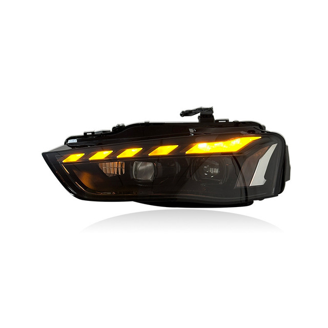 For 2013-2016 Audi A4L B8.5 Modified Headlight Assembly, LED DRL, Sequential Turn Signal, LED Projector Lens