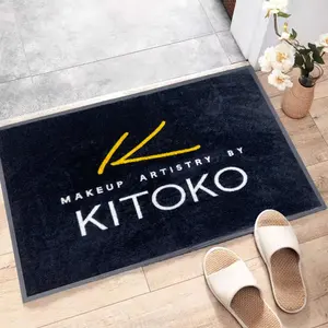 Jialibei-alfombrilla de nailon con logotipo impreso personalizado, felpudo publicitario