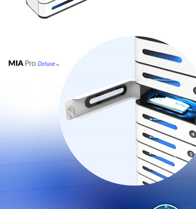 Y2 Power MIA Premium, <span class=keywords><strong>casier</strong></span> de recharge <span class=keywords><strong>pour</strong></span> téléphone <span class=keywords><strong>portable</strong></span> à 8 baies, station de recharge rapide, armoire de recharge sécurisée avec écran tactile - Product Image 5