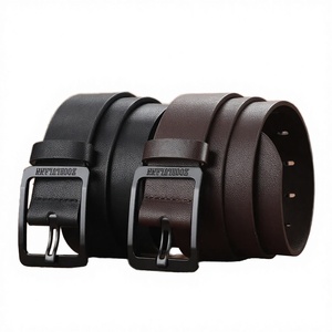 Ceinture en cuir de vachette véritable OEM de qualité supérieure avec boucle en alliage et acier – Ceinture décontractée et professionnelle réglable, vente directe d'usine en gros - Product Image 2
