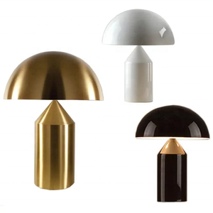 Lampada da tavolo da tavolo da camera da letto moderna personalizzata Hotel Villa soggiorno ristorante acciaio inossidabile bianco nero ottone antico fungo <span class=keywords><strong>Vico</strong></span> - Product Image 6