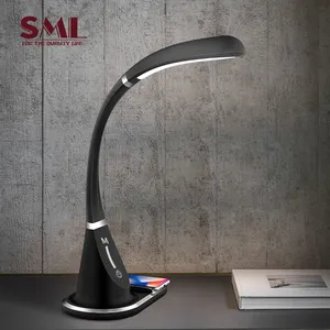 SML Modern Wireless Charging Sensor Switch LED Table Lamps Abs&Rubber Material Eye-Caring LED Table Lamp