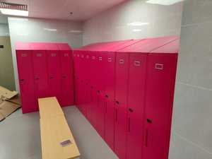 Casier de gym en acier Z Door, armoire de rangement métallique à 4 portes, casier à vêtements en fer avec pente - Product Image 6
