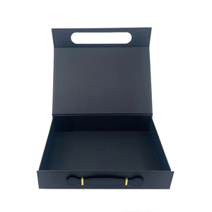 Luxury Custom Folding Gift <b>Box</b> with Handle and <b>Magnetic</b> Closure Custom Logo Stamping for Gift Packaging - Product Image 3
