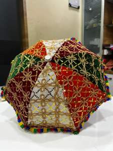 Personnalisé été solaire jardin parasol de plage Vintage Oxford tissu UV revêtement à la mode dame couverture toile glands utilisation en extérieur - Product Image 5