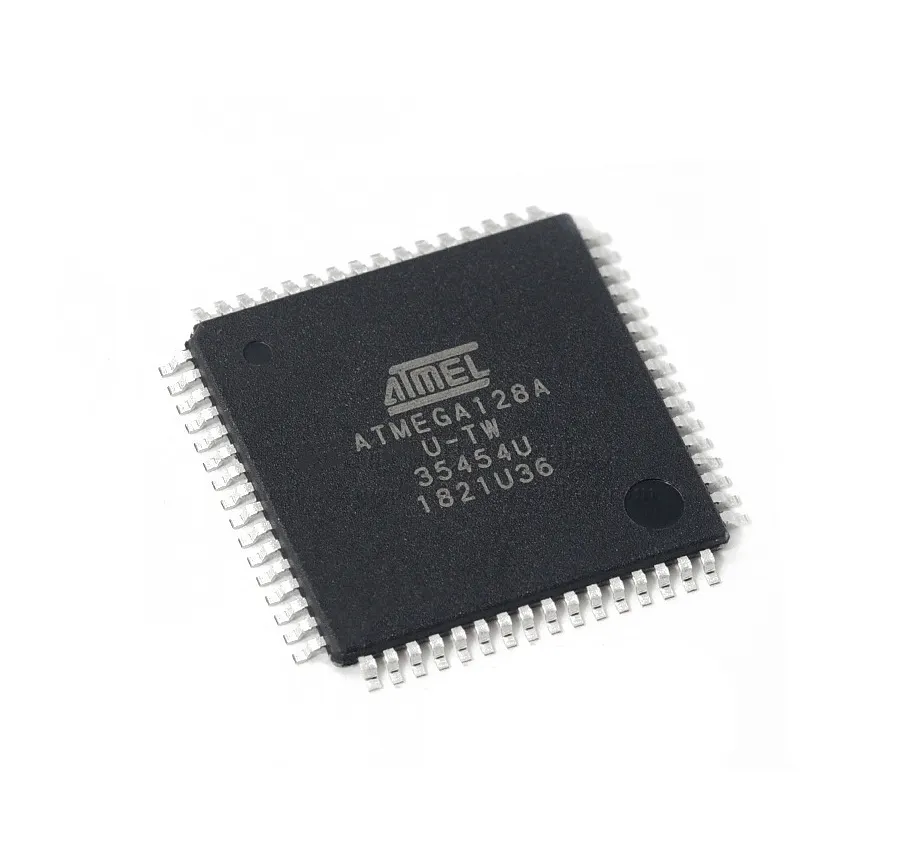 ATMEGA128A-AU 8-bit Microcontroller -MCU 128K Flash 4K EEPROM 4K SRAM 53 IO Pins Integrated Circuit In stock