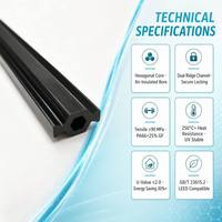 Tira Térmica Resistente a la Intemperie de Cuatro Cámaras, Ecológica y Moderna, de PA66GF25, para Ventanas de Edificios de Centros Médicos