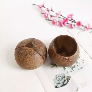 Ciotola di guscio di cocco di alta qualità per candele ciotola di cocco con guscio decorato naturale in vendita - Product Image 2