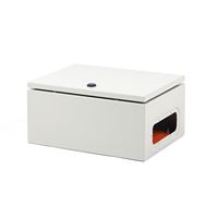 YQBOX ME403020 Boîte de distribution murale en acier laminé à froid poli, étanche IP65, 400x300x200mm