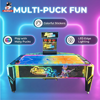 Table de hockey sur air commerciale multi-balles, machine d'arcade à monnayeur, jeu sportif interactif pour deux joueurs