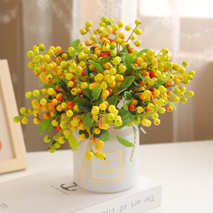 Arrangement de fleurs artificielles de myrtille Ruilisi 10cm-30cm Décoration d'intérieur Accessoires de mariage - Product Image 3