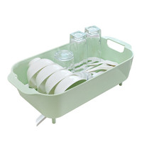 Étagère de rangement murale multifonctionnelle en plastique écologique à 4 couleurs pour séchage de vaisselle, organisateur de salle de bain et rangement sous évier