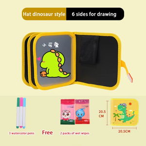 Design réutilisable portable effaçable <span class=keywords><strong>livre</strong></span> de dessin <span class=keywords><strong>livre</strong></span> d'écriture <span class=keywords><strong>livre</strong></span> de peinture avec craie d'eau pour étudiants enfants - Product Image 6
