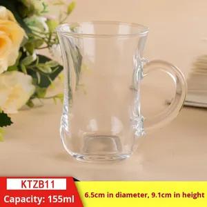 Hxglass Sáng Tạo nhỏ dày Glass <span class=keywords><strong>cup</strong></span> xử lý 200ml trà sữa uống <span class=keywords><strong>cup</strong></span> thiết kế hoa drinkware bán buôn - Product Image 6
