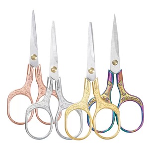 Tesoura Vintage de Precisão com Borda Lisa, Cabo de Liga de Zinco, Tesoura Mini Retro de Grau Industrial para Bordado em Aço Inoxidável - Product Image 1