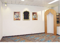 Mosquée islamique fournitures électroniques arabe musulman décoratif écran intelligent led azan pièces d'alarme numérique horloges murales pour la prière