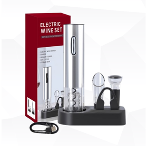 Sacacorchos Eléctrico USB Recargable al por Mayor, Cortador de Papel de Aluminio Metálico, Abridor de Botellas Automático con Forma de Caballito de Mar <span class=keywords><strong>HAPPYWAY</strong></span> - Product Image 2