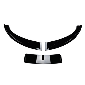 3x Alerón Delantero Negro Brillante para BMW Serie 5 E60 <span class=keywords><strong>E61</strong></span> <span class=keywords><strong>M5</strong></span> 2005-2010 - Product Image 3