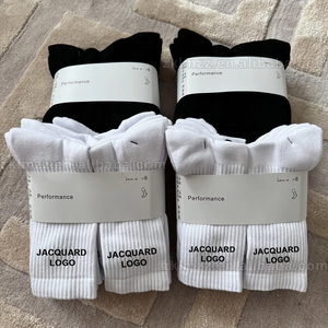 Lot de 6 Paires Chaussettes de Sport de Course Personnalisées Mi-Mollet Unisexe Homme Cheville Haute Qualité Élite Basketball Extérieur Épaisses en Coton Bouclette - Product Image 4